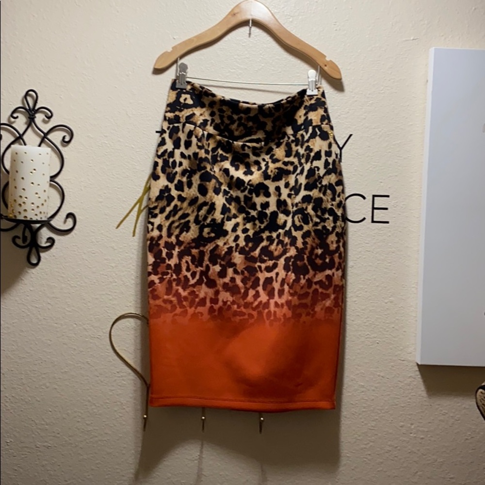 Animal Print Pencil Skirt